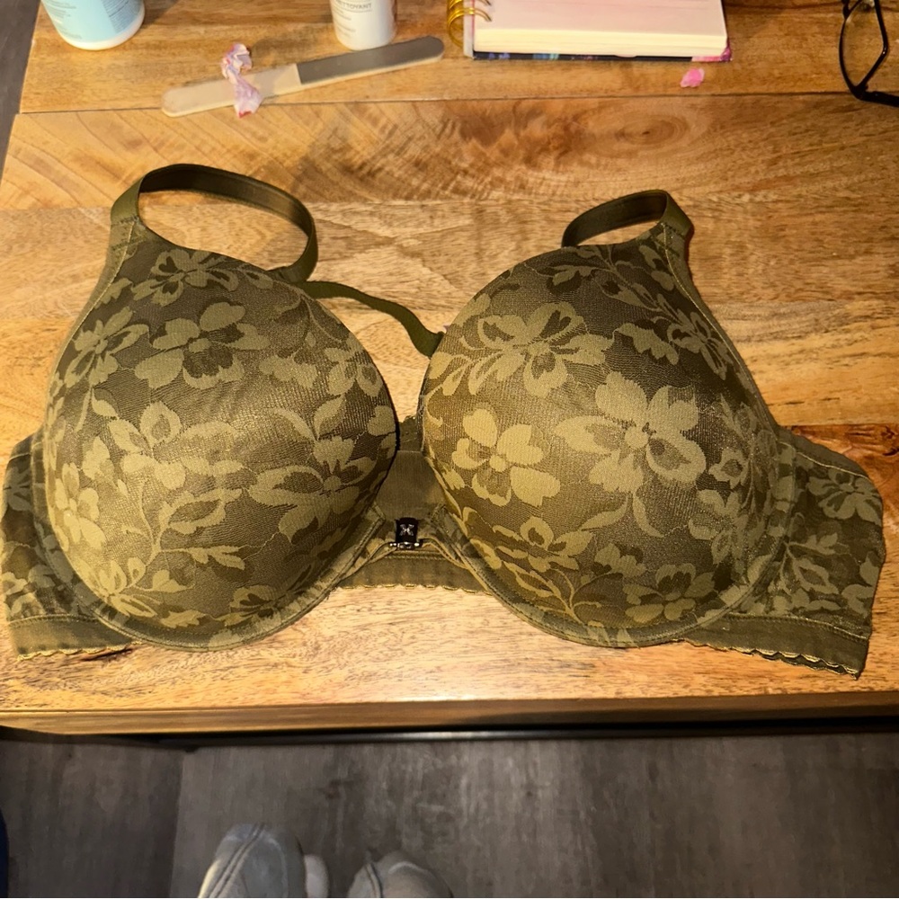 Savage X Fenty Olive Floral Bra